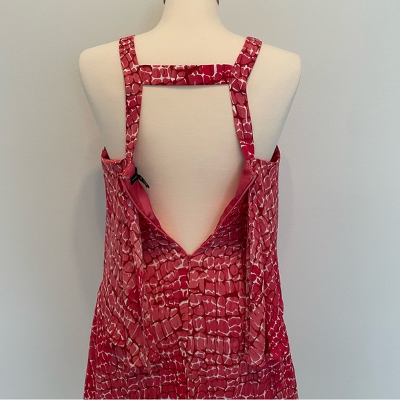 NWOT WHBM Coral Snake Print Angled Tier Shift Dress Size XXS - Picture 7 of 10